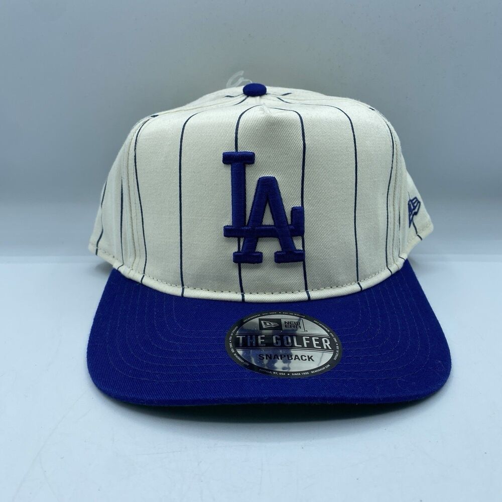 New Era Los Angeles Dodgers The Golfer Blue Pinstripe Logo MLB Snapback NWT